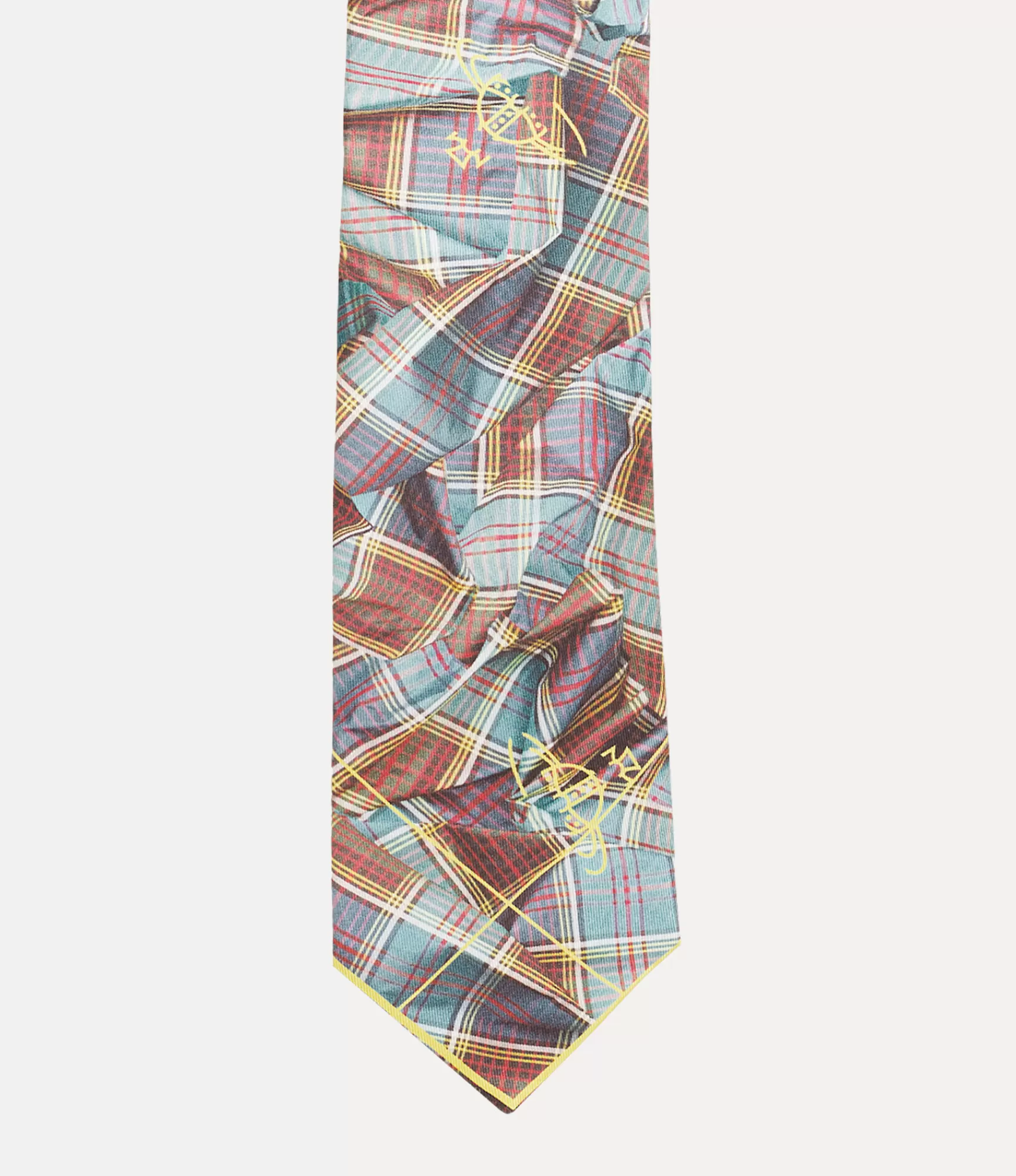 Vivienne Westwood Draped Tartan Tie 8.5cm | Ties And Handkerchiefs