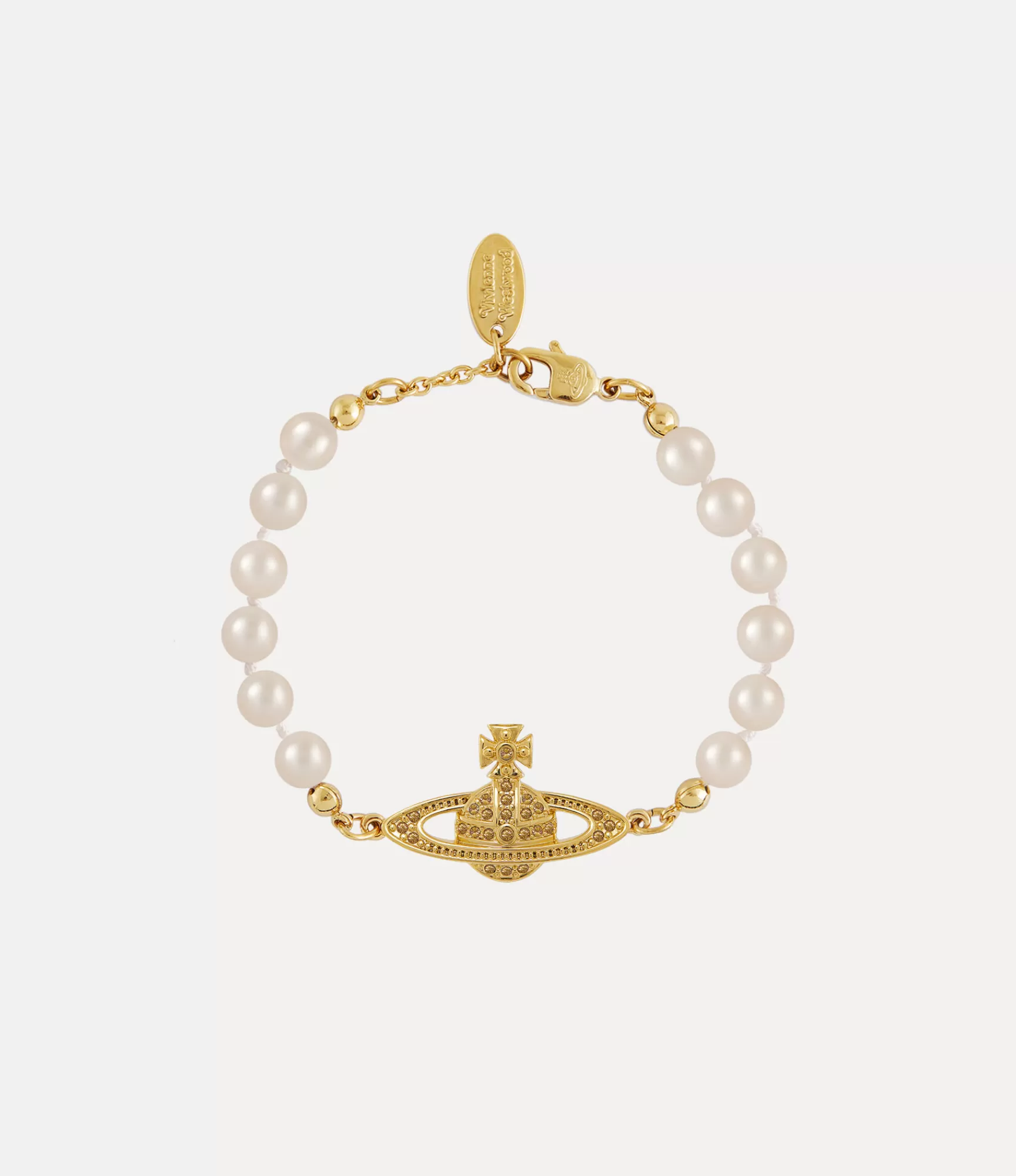 Vivienne Westwood Mini Bas Relief Pearl Bracelet | Women Bracelets | Classic Styles