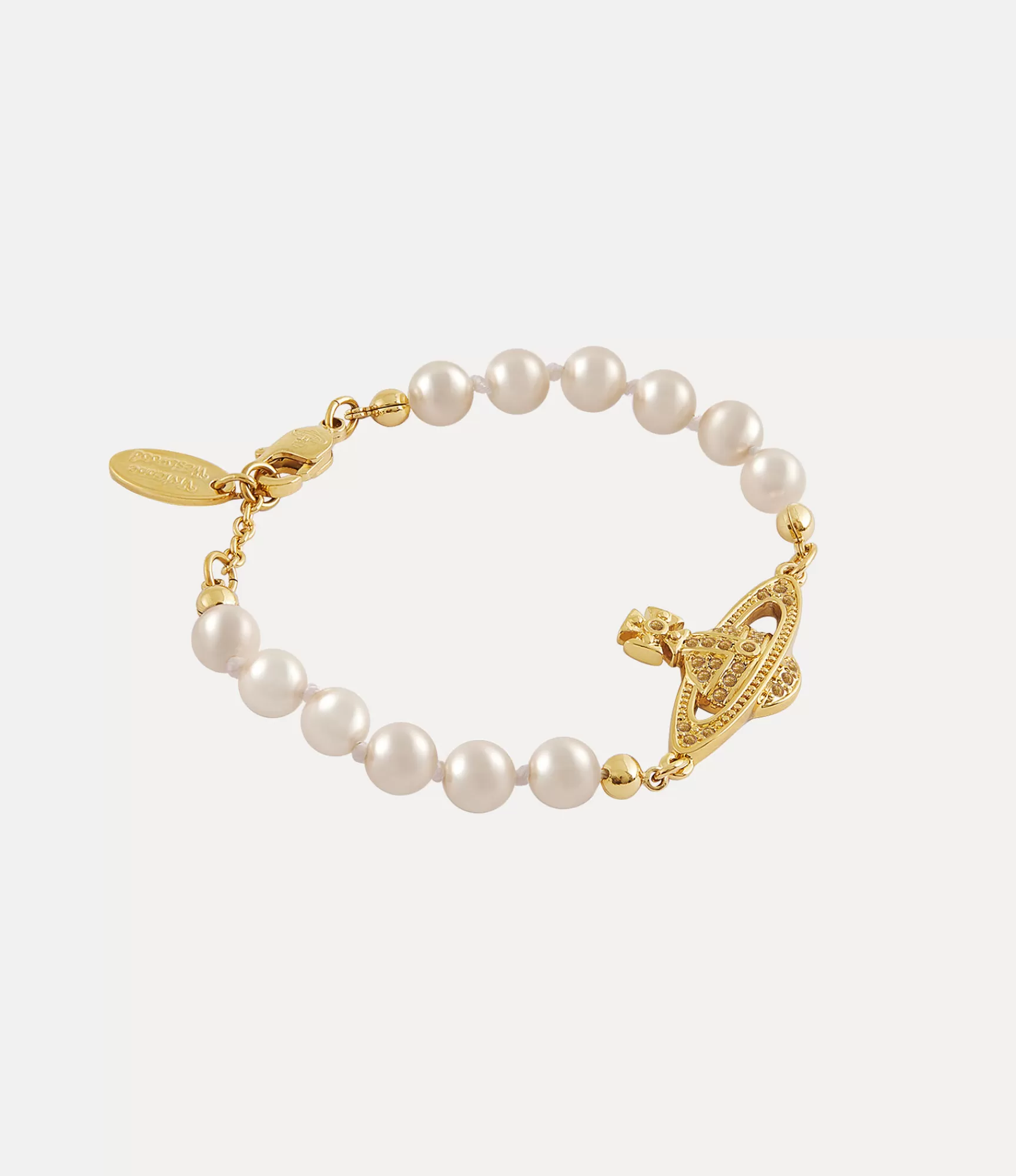 Vivienne Westwood Mini Bas Relief Pearl Bracelet | Women Bracelets | Classic Styles