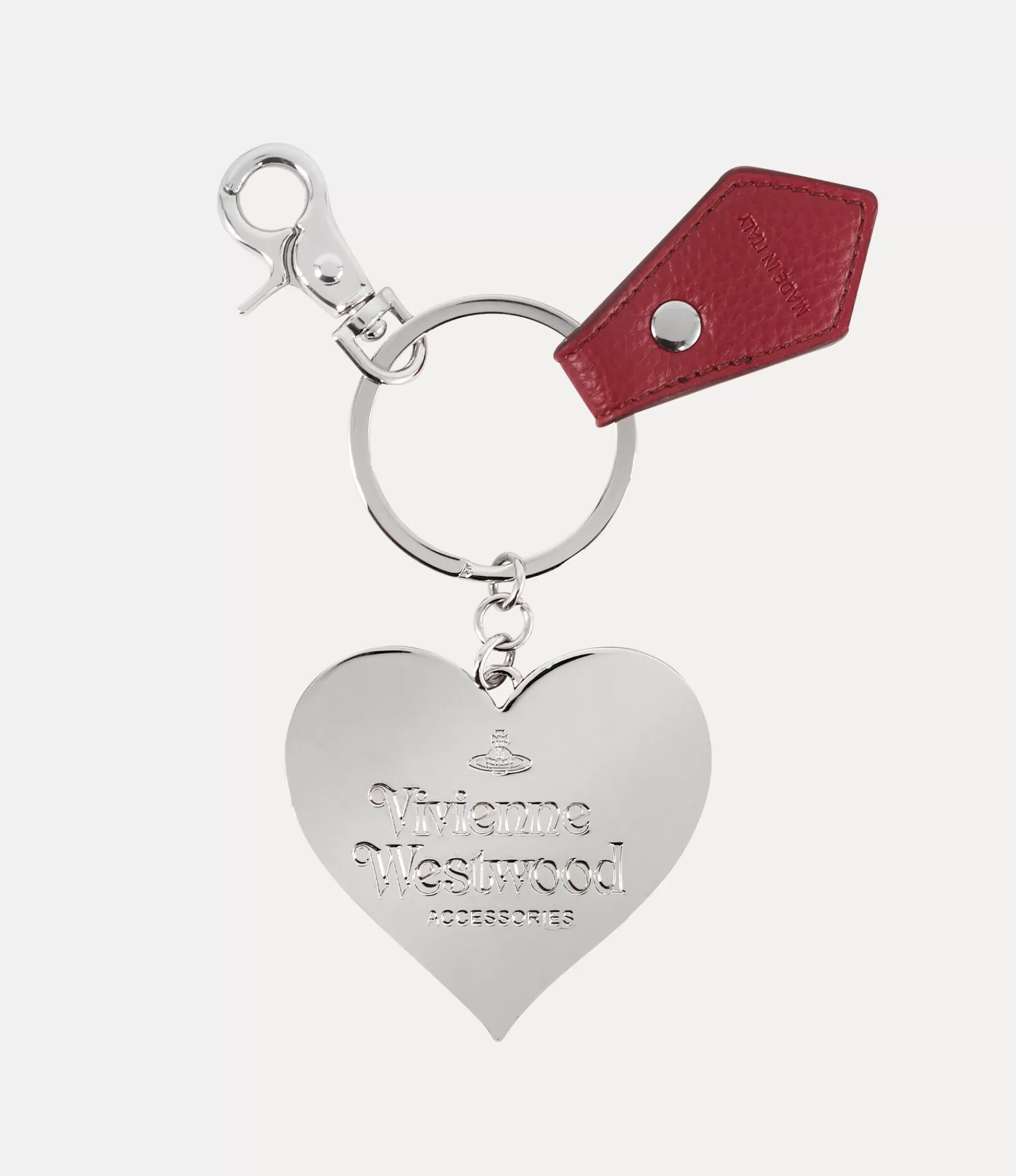 Vivienne Westwood Mirror Heart Orb Keyring | Women Keyrings | Keyrings