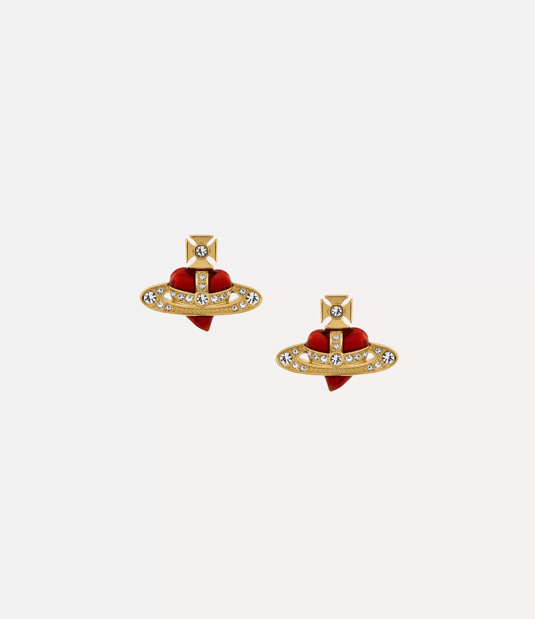 Vivienne Westwood New Diamante Heart Earrings | Women Classic Styles | Earrings