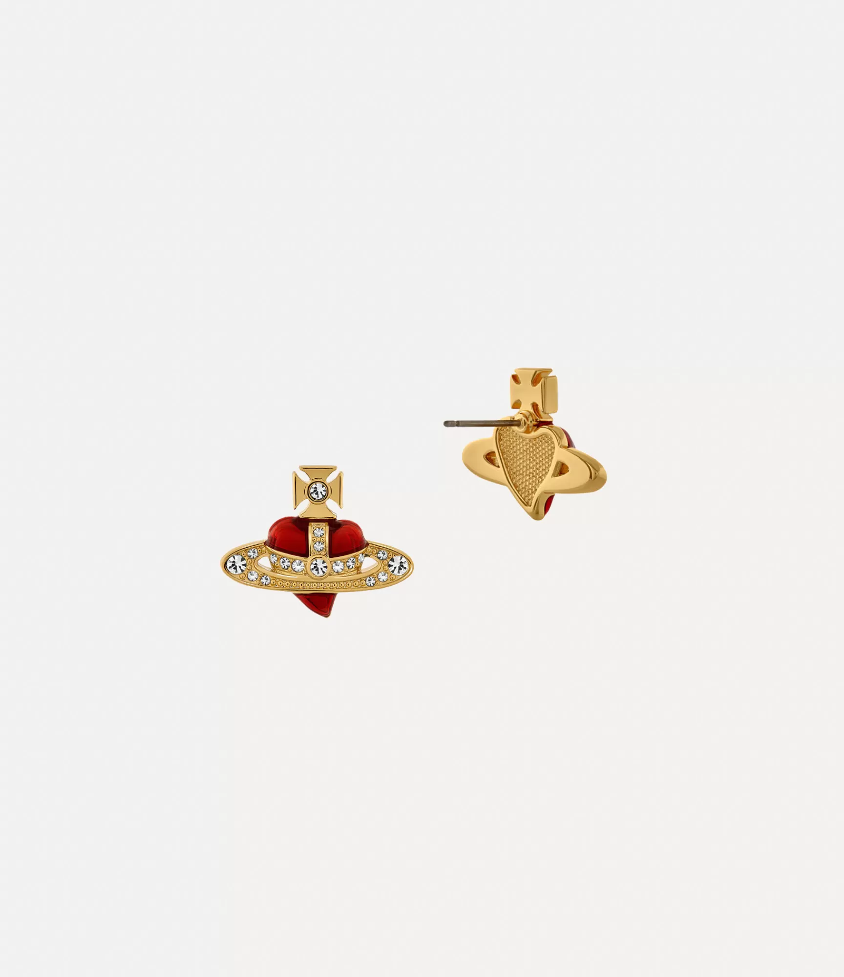 Vivienne Westwood New Diamante Heart Earrings | Women Classic Styles | Earrings