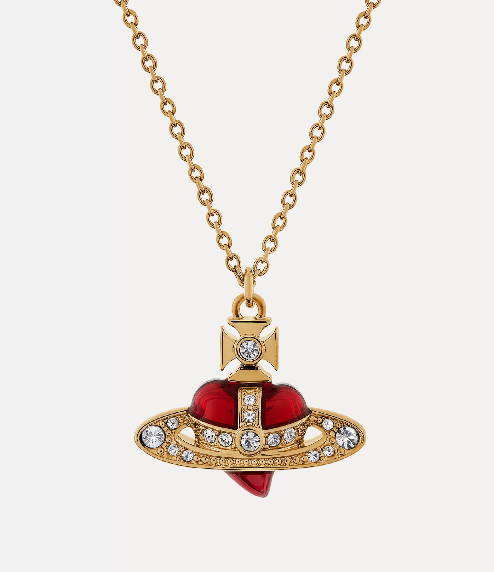 Vivienne Westwood New Diamante Heart Pendant Necklace | Women Necklaces | Necklaces