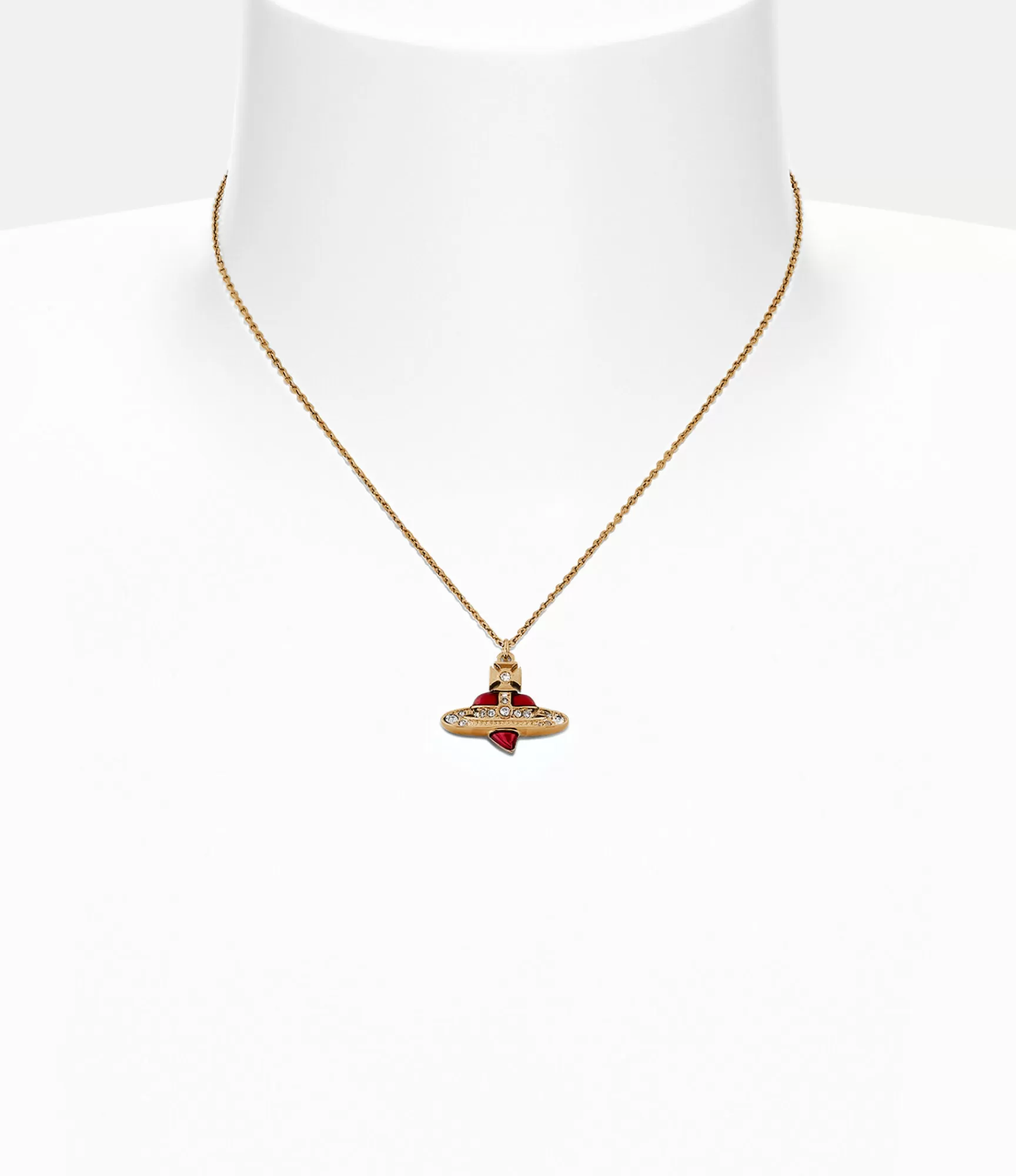 Vivienne Westwood New Diamante Heart Pendant Necklace | Women Necklaces | Necklaces