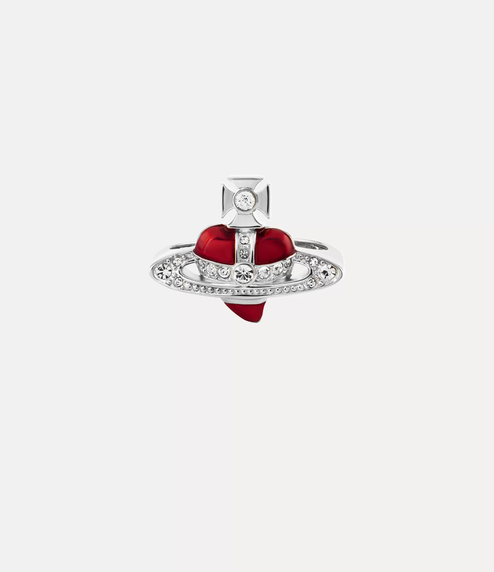 Vivienne Westwood New Diamante Heart Ring | Women Rings