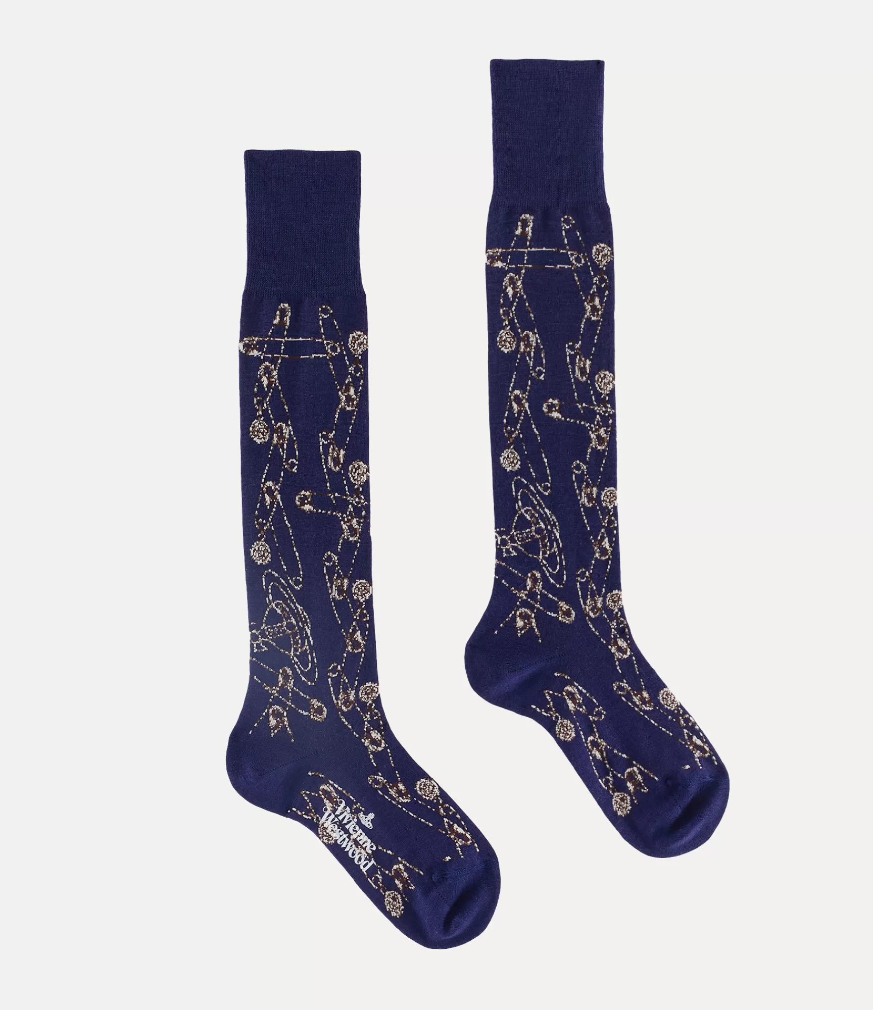 Vivienne Westwood Safety Pin High Sock | Women Socks | Socks And Tights