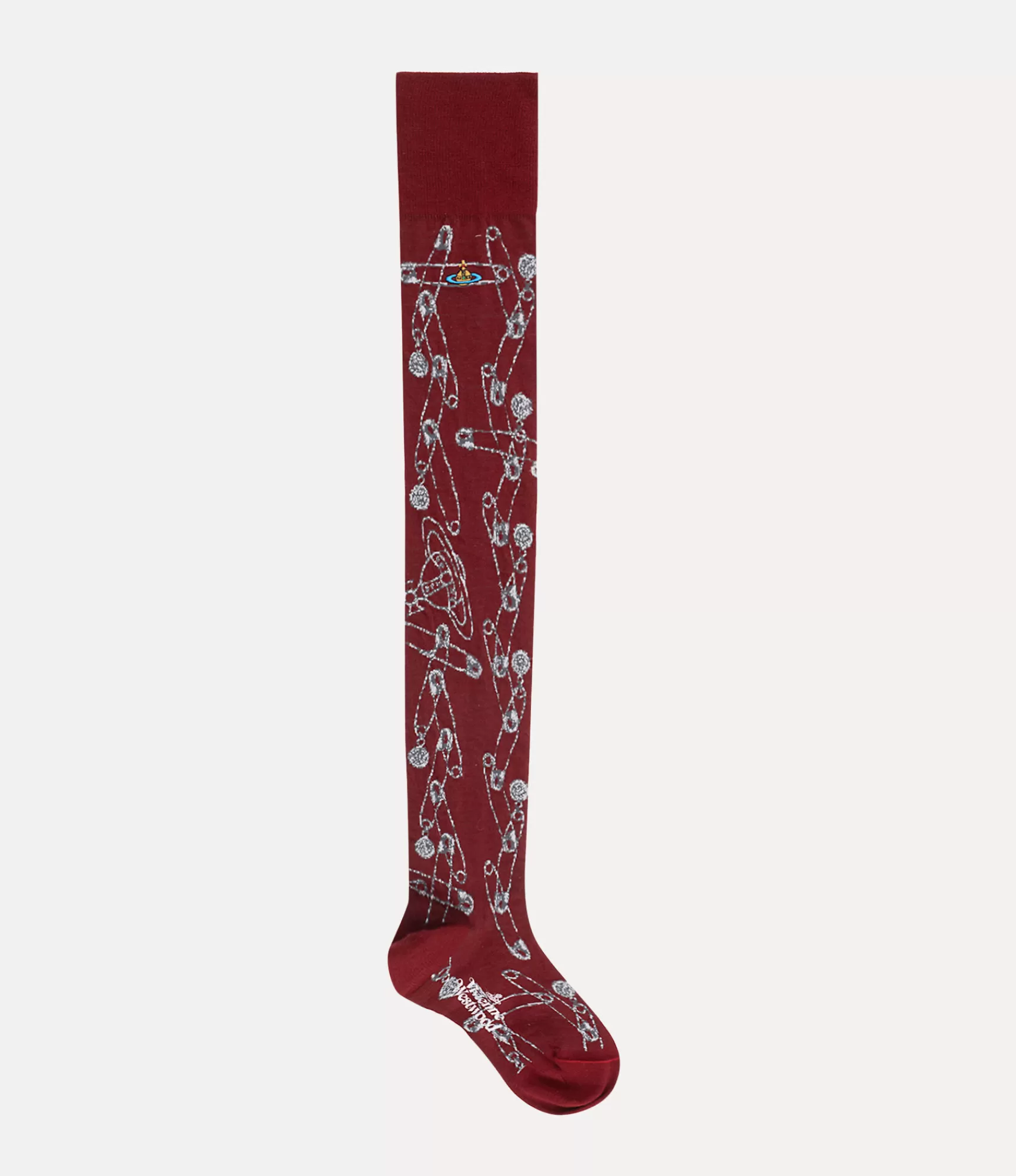 Vivienne Westwood Safety Pin Over The Knee Socks | Women Socks | Socks And Tights