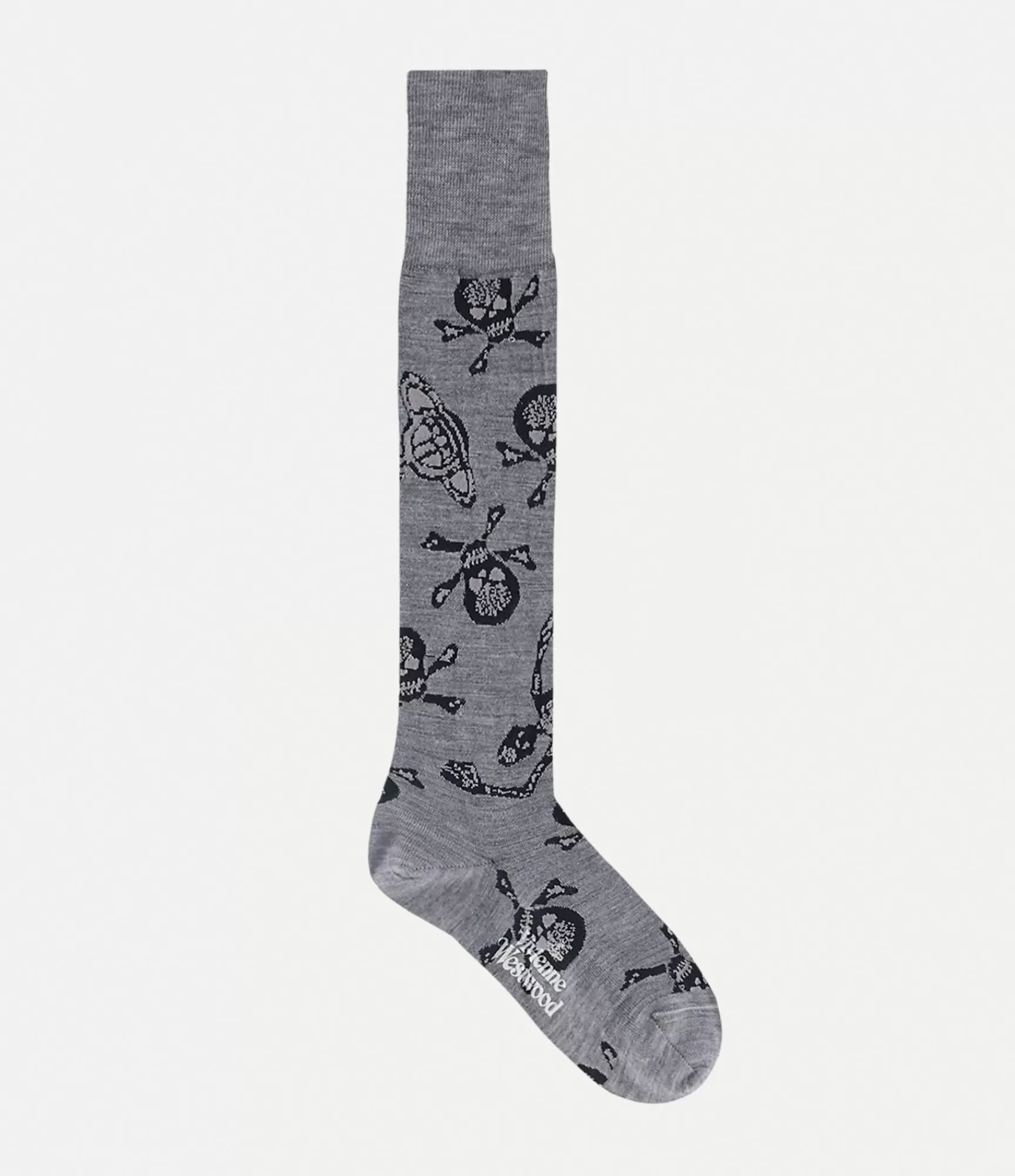 Vivienne Westwood Skull High Sock | Women Socks | Socks And Tights