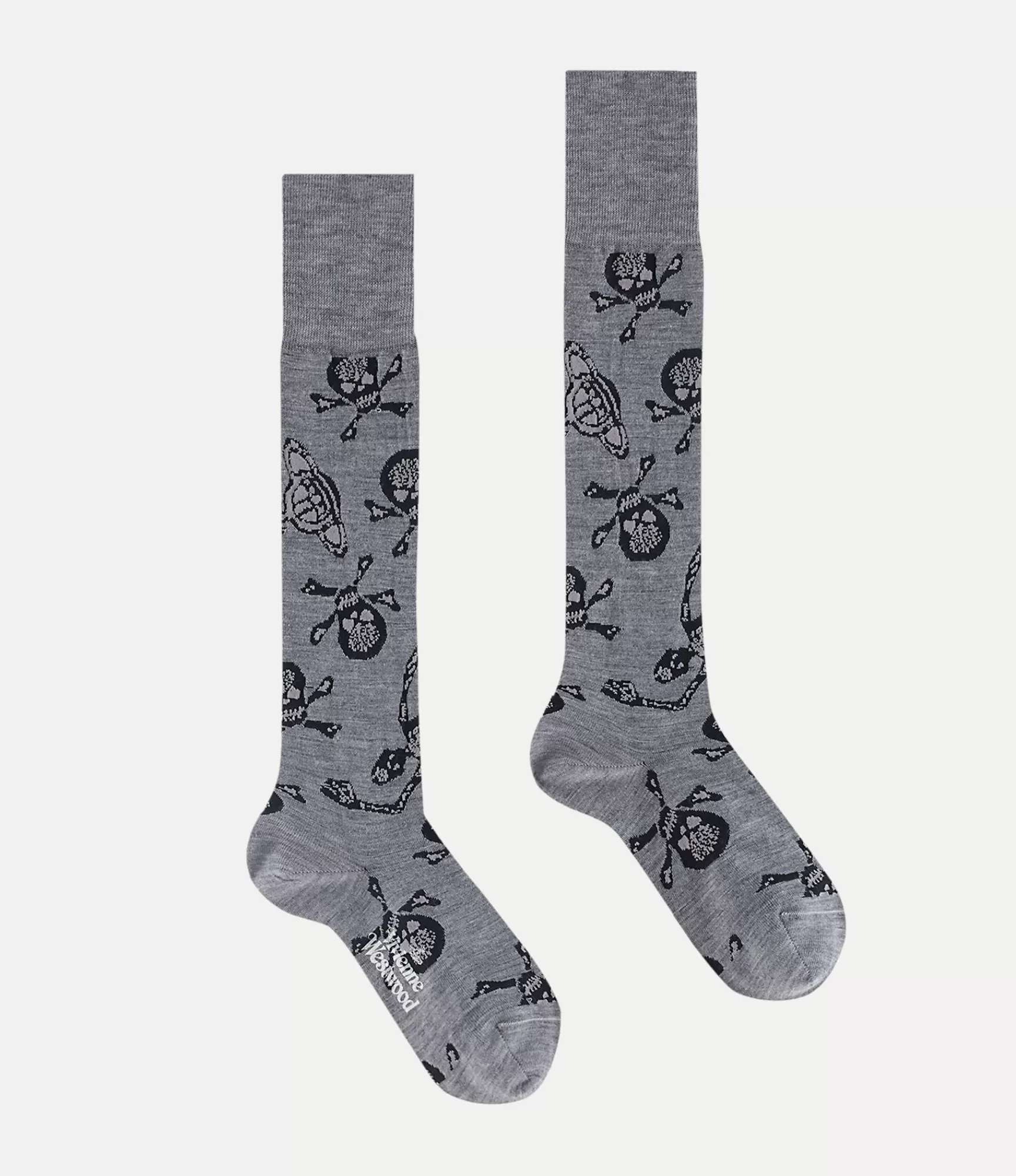 Vivienne Westwood Skull High Sock | Women Socks | Socks And Tights