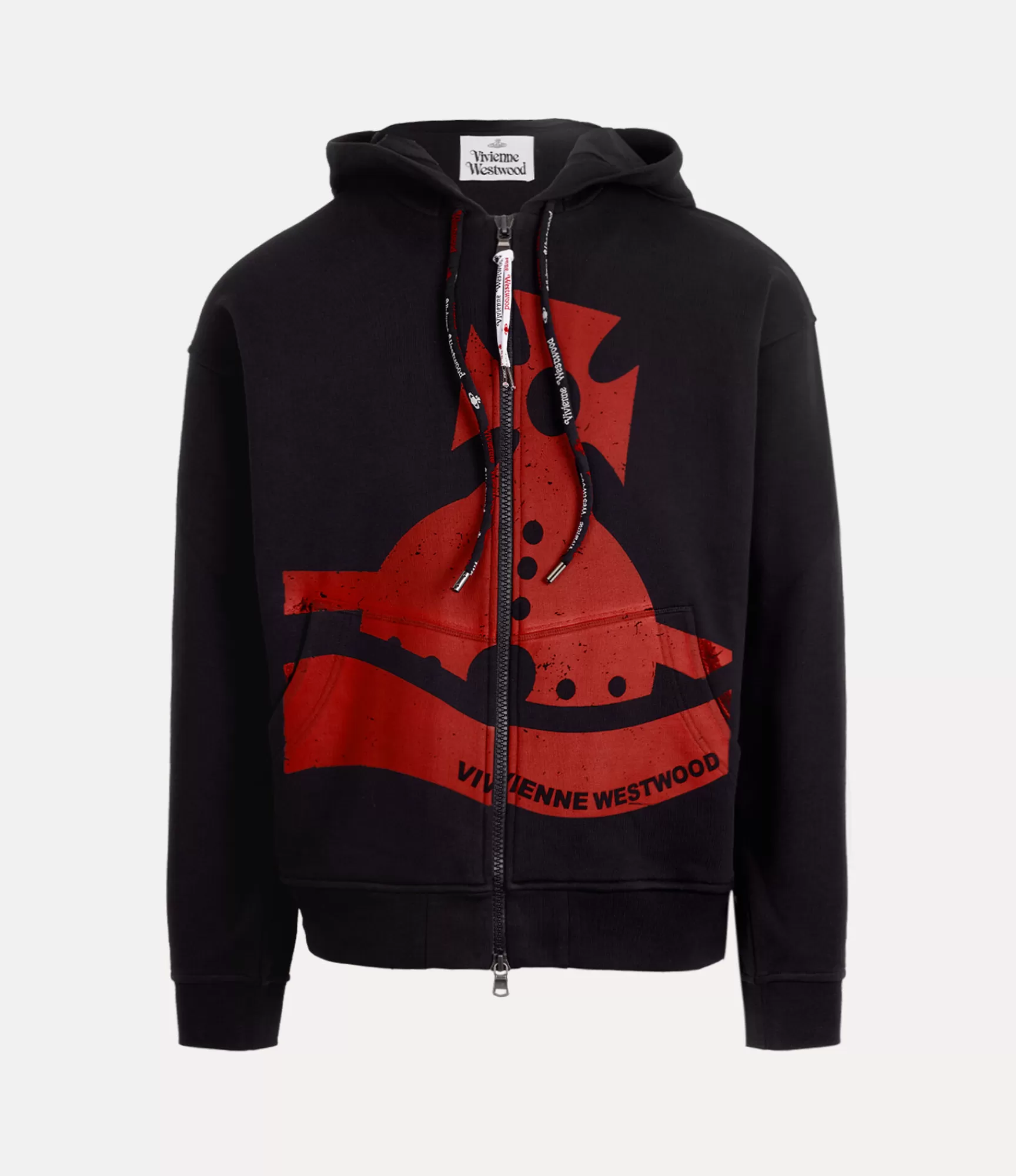 Vivienne Westwood Sunken Orb Zip Hoodie | Knitwear And Sweatshirts